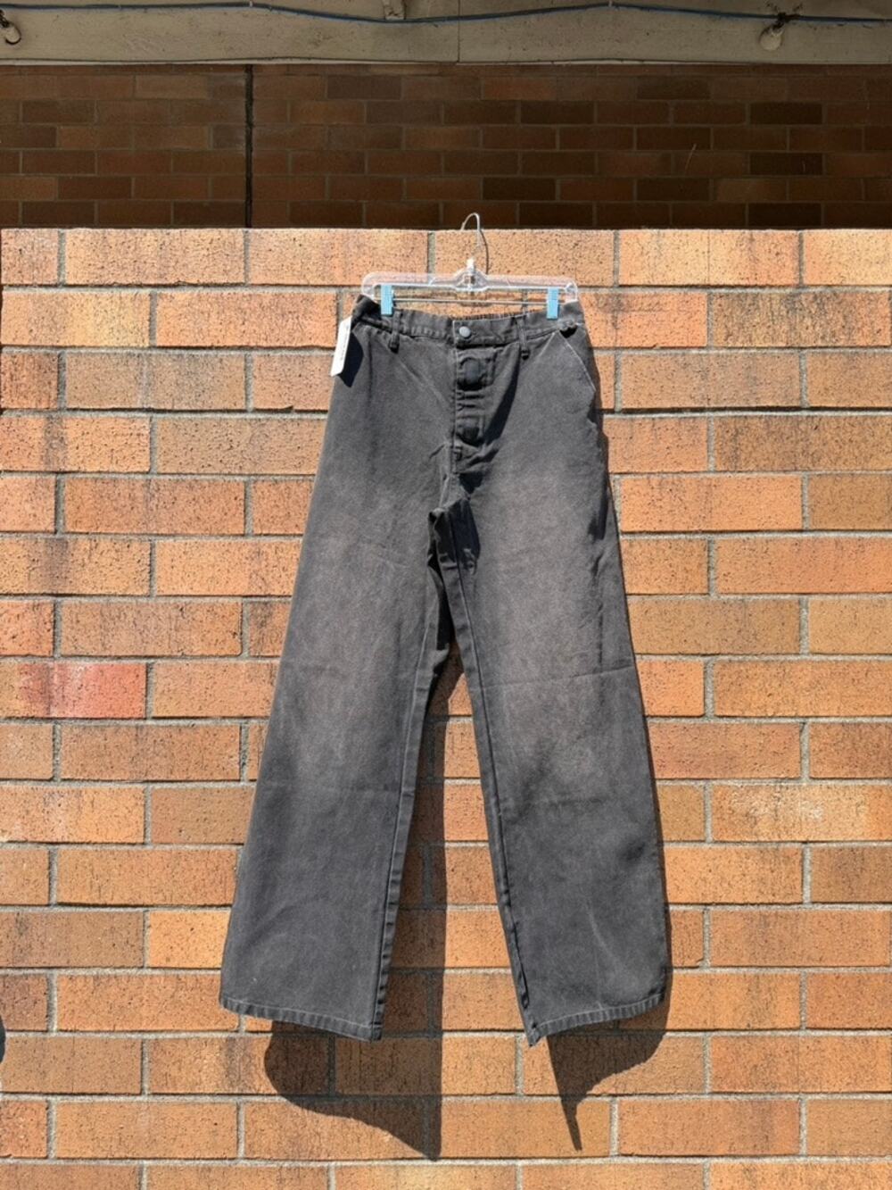 Yeezy YZY WP-01 Black Washed Wide Leg Denim Jeans Gap Engineered WD PT SP